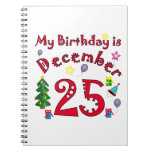 Christmas Birthday Spiral Notebooks
