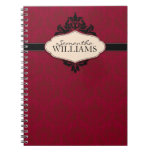 Christmas Brocade Red Notepad Note Books