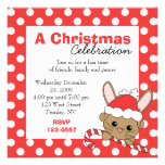 Christmas Bunny Invitations