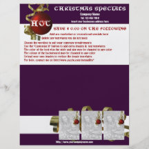 Christmas business promotional marketing leaflets personalized flyer