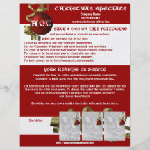 Christmas business promotional marketing leaflets full colour flyer