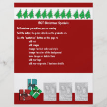 Christmas business promotional marketing leaflets personalized flyer