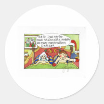 Christmas "But Sir" Cartoon No.4 Stickers