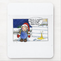 Christmas "But Sir" Cartoon No. 5 Mouse Pad