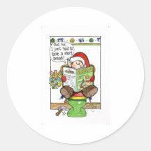 Christmas "But Sir" Cartoon no. 8 Stickers