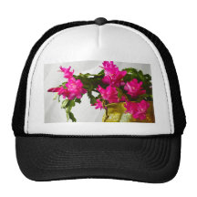 Christmas Cactus Closeup Trucker Hat