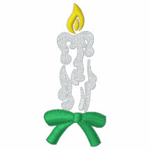 Christmas Candle Embroidered Shirt
