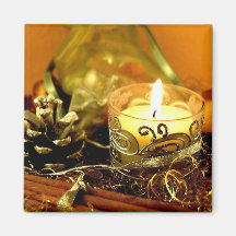 Christmas candle magnets