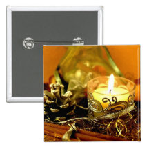 Christmas candle pin