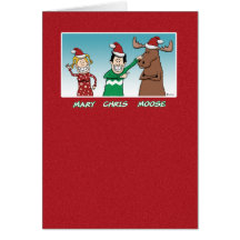 Christmas card: Mary Chris Moose