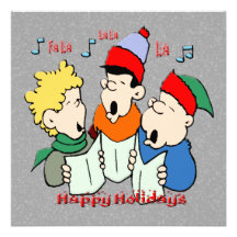 Christmas Carolers Christmas Invitation