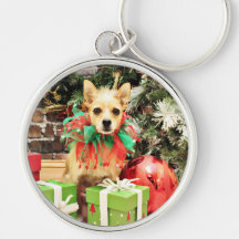Christmas - Chihuahua X - Buster Keychains