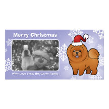 Christmas Chow Chow Picture Card