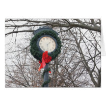 Christmas Clock Card