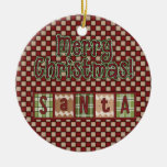 Christmas Collection Santa Blocks Christmas Ornament