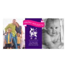 Christmas Contemporary Modern Photo Card
