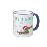 Christmas Dachshund mug