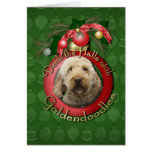 Christmas - Deck the Halls - Goldendoodles Card