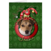 Christmas - Deck the Halls - Jack Russell Greeting Cards