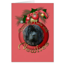 Christmas - Deck the Halls - Newfie Cards