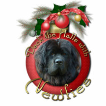 Christmas - Deck the Halls - Newfie Cut Outs