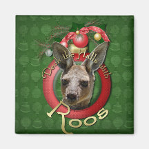 Christmas - Deck the Halls - Roos Fridge Magnet