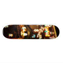 Christmas Decoration On One House Skateboards