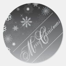 Christmas Envelope Seal Round Stickers