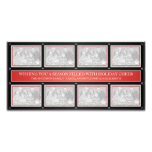 Christmas Frame Collage Red Black Picture Card
