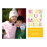 Christmas Fun Christmas Card (Gold) Personalised Invite