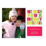Christmas Fun Christmas Card (Red) Personalised Invitation