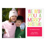 Christmas Fun Christmas Card (Red) Personalized Invitation