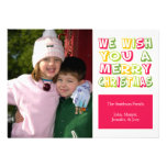Christmas Fun Christmas Card (Red) Custom Announcement