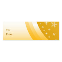 Christmas Gift Tag - Skinny Business Card