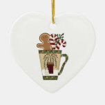Christmas Gingerbread Holiday Greetings Ornaments