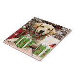 Christmas - Golden Retriever - Winslow Ceramic Tile