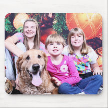 Christmas- Golden Retriever - Wrigley Mousepad
