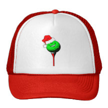 Christmas golf mesh hat