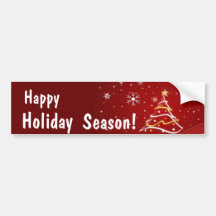 Christmas Greeting Bumper Sticker