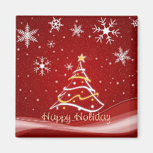 Christmas "HAPPY HOLIDAY" Cute Fridge Refrigerator Magnets