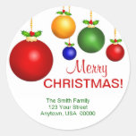 Christmas Holiday Address Labels Stickers