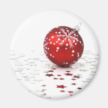 Christmas Holiday Stars Fridge Magnet