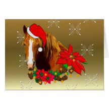 Christmas Horse Card