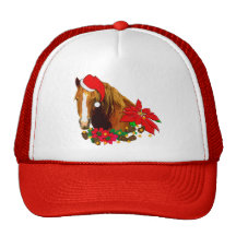 Christmas Horse Mesh Hats