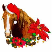 Christmas Horse Photo Cutouts