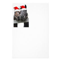 Christmas Horses Personalized Stationery