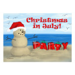 Christmas in July Party invitations