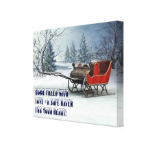 CHRISTMAS INVITATION  CANVAS CANVAS PRINT