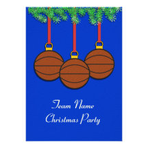 Christmas Invitations for Fastpitch Softball