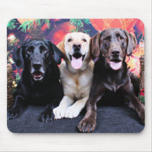 Christmas - Labrador - Dude Jag and Mocha Mouse Pad